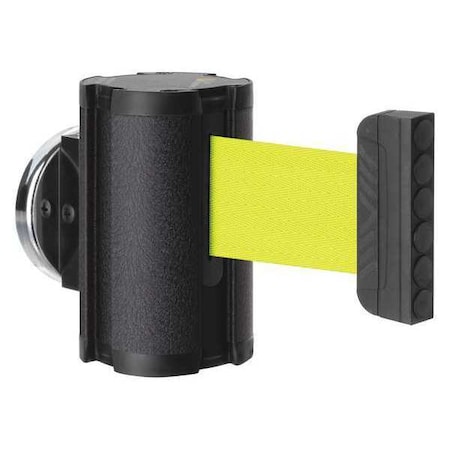 Retractable Belt Barrier, Black, 10 ft Length, No Legend, Wrinkle MPN:50-3010MG/WB/FY