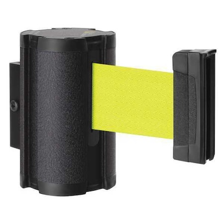 Retractable Belt Barrier, Black, 10 ft Length, Wrinkle MPN:50-3010WB/FY