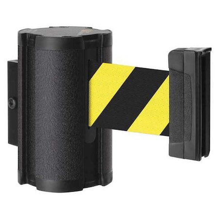 Retractable Belt Barrier, Black, 10 ft Length, Wrinkle MPN:50-3010WB/SF