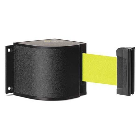 Retractable Belt Barrier, Black, 24 ft Length, Wrinkle MPN:50-3015WB/24/FY