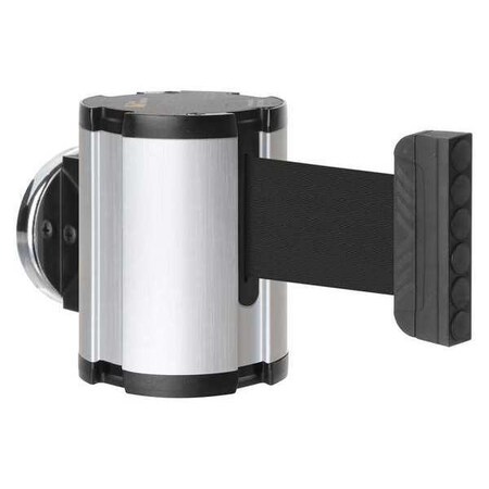Retractable Belt Barrier, Silver, 15 ft Length, No Legend, Satin Aluminum MPN:50-41300MG/SA/BK