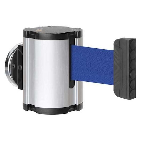 Retractable Belt Barrier, Silver, 15 ft Length, No Legend, Satin Aluminum MPN:50-41300MG/SA/BL