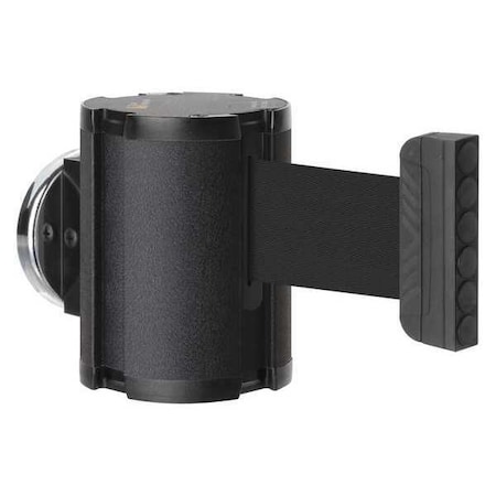 Retractable Belt Barrier, Black, 15 ft Length, No Legend, Textured MPN:50-41300MG/WB/BK