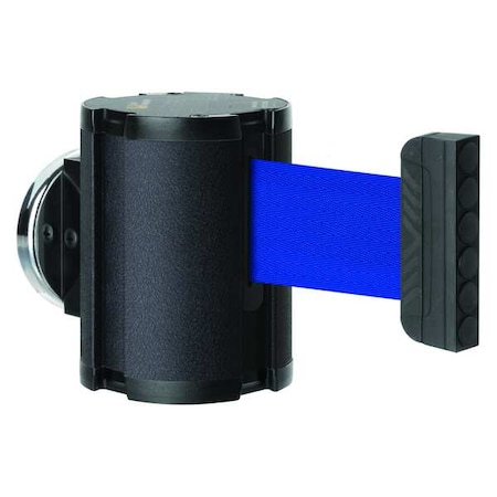 Retractable Belt Barrier, Black, 15 ft Length, No Legend, Textured MPN:50-41300MG/WB/BL