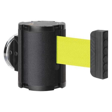 Retractable Belt Barrier, Black, 15 ft Length, No Legend, Textured MPN:50-41300MG/WB/FY