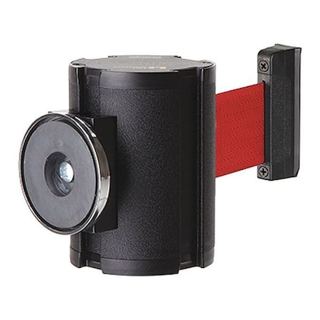 Retractable Belt Barrier, Black, 15 ft Length, No Legend, Textured MPN:50-41300MG/WB/RD