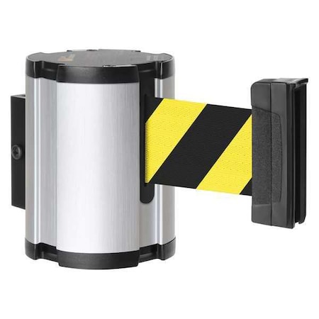 Retractable Belt Barrier, Silver, 15 ft Length, Satin Aluminum MPN:50-41300SA/SF