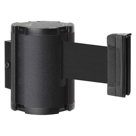 Retractable Belt Barrier, Black, 15 ft Length, Wrinkle MPN:50-41300WB/BK
