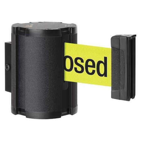 Retractable Belt Barrier, Black, 15 ft Length, Wrinkle MPN:50-41300WB/FY/S7