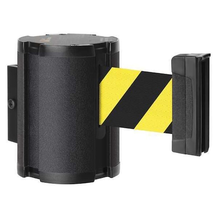 Retractable Belt Barrier, Black, 15 ft Length, Wrinkle MPN:50-41300WB/SF