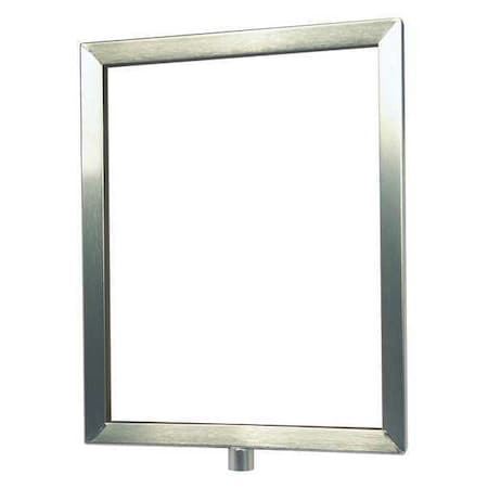 Acrylic Sign, Satin Chrome, 14 in. L MPN:FRAME-NOSC-1S-1114HD-V