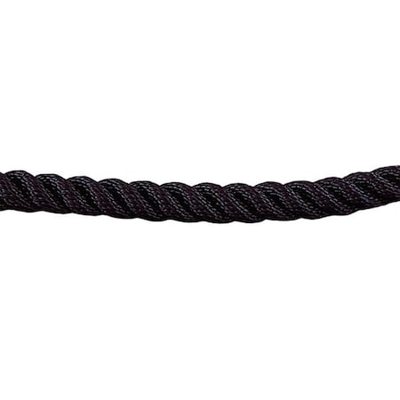 Barrier Rope, 1-1/2 In x 6 ft, Black MPN:ROPE-TWST-33-06/0-X-XXXX-XX