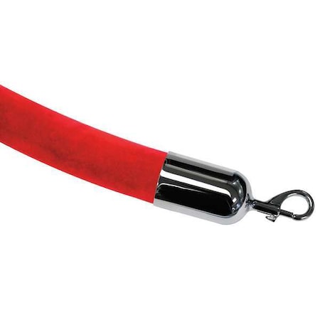 Barrier Rope, Velour, 6 ft L MPN:ROPE-VELR-22-06/0-2-SNAP-1P