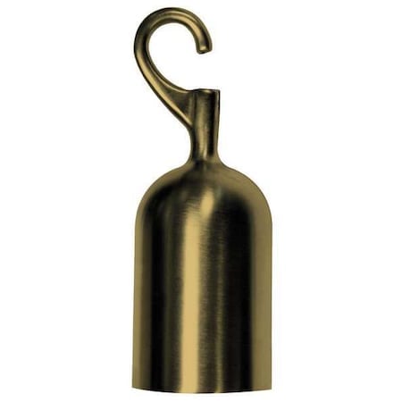 Post Rope Hook End, Satin Brass MPN:ROPEEND-HOOK-2S