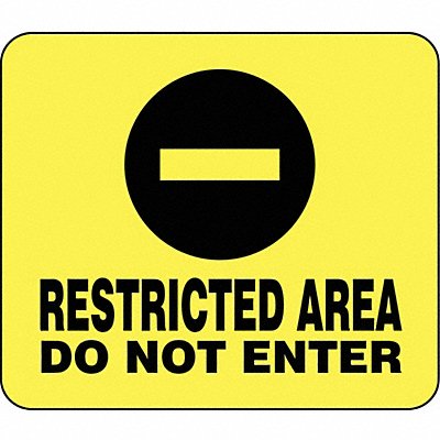 Sign Restricted Area Do Not Enter MPN:SG8-35-1114-250-H