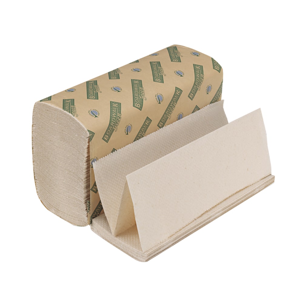 Boardwalk Green Multi-Fold 1-Ply Paper Towels, 200 Sheets Per Pack, Case Of 20 Packs (Min Order Qty 2) MPN:10GREENB