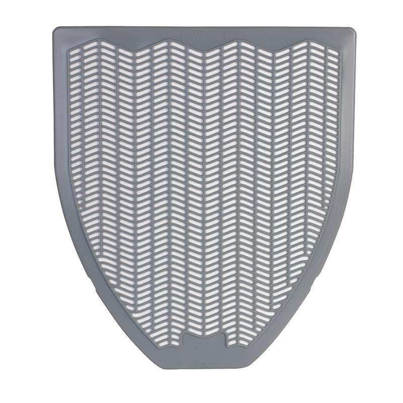 Unisan Impact Disposable Nonslip Urinal Floor Mats, Green Apple Scent, 20 3/8in, Gray, Box Of 6 MPN:1525