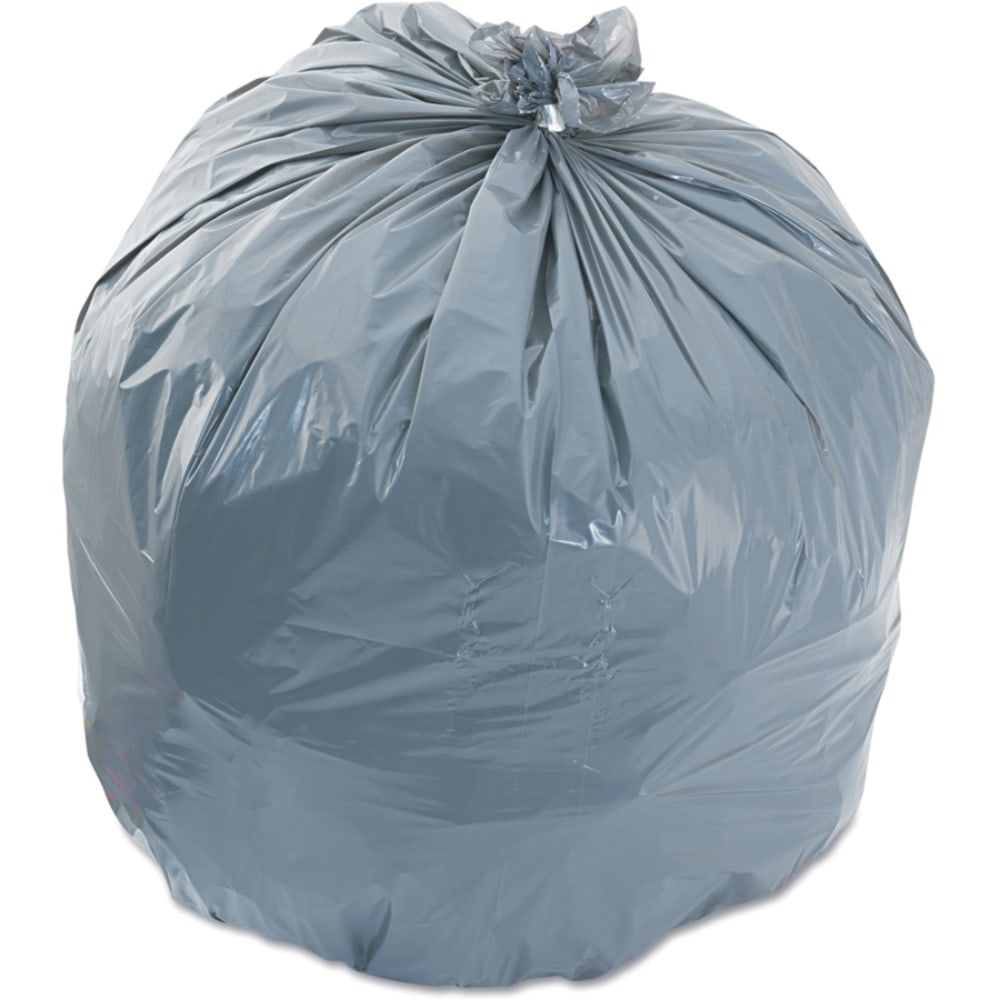 Boardwalk Low-Density Waste Can Liners, 33 gal, 1.1 mil, 33inx39in, Gray, 100/Carton - 33 gal Capacity - 334016 MPN:334016