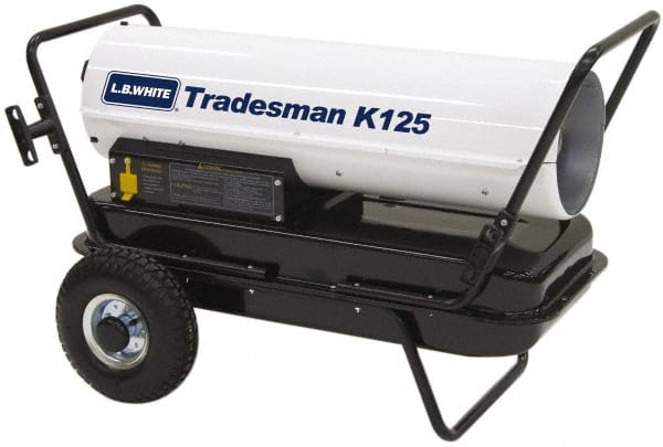 125,000 BTU Kerosene/#1 Diesel/Jet A Fuel Forced Air Heater with Thermostat MPN:Tradesman K125