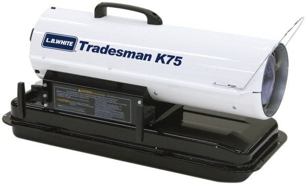 75,000 BTU Kerosene/#1 Diesel/Jet A Fuel Forced Air Heater with Thermostat MPN:Tradesman K75