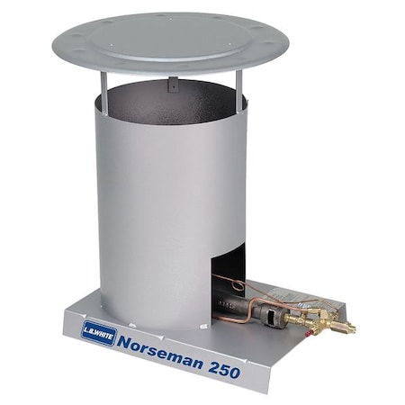 Portable Gas Floor Heater, Liquid Propane, Matchless Piezo, 13 in Wx 18 in L MPN:900-341H