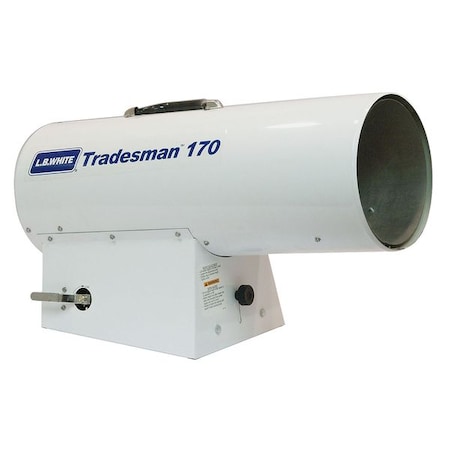 Portable Gas Torpedo Heater, Natural Gas, Direct Spark, 125, 000 to 155, 000 BtuH, 24 in L MPN:CP170ESNN21163T