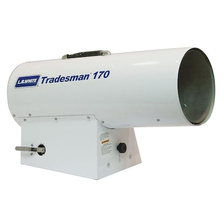 Portable Gas Torpedo Heater, Liquid Propane, Direct Spark, 10 in Wx 24 in L MPN:CP170ESPN21163T