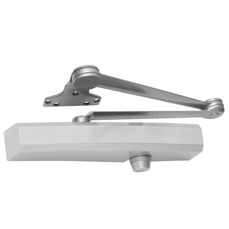Grade 1 Cast Aluminum Surface Mount Closer, Extra Duty Double Lever Arm, Aluminum Painted Finish MPN:1450-EDA AL