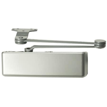 Grade 1 Surface Door Closer, Extra Duty Arm, Full Metal Cover, Aluminum Painted Finish, Left-Handed MPN:4111-EDA RH AL MC