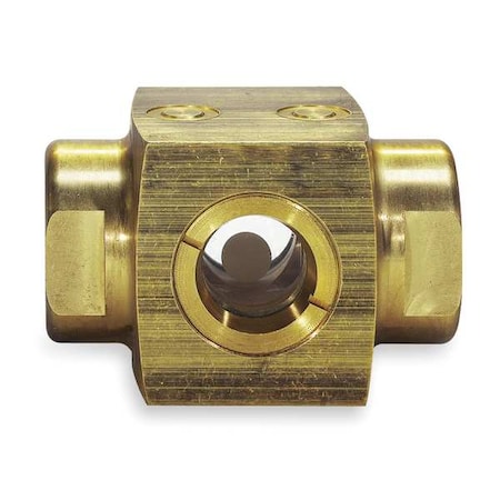 Double Window Flow Sight, 4.62 in H, Brass MPN:F251-06-01