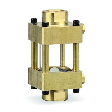 Wide View Flow Sight, 4.88 in H, Brass MPN:F301-06-01