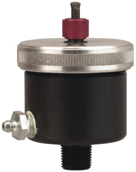 0.5 Ounce Reservoir Capacity, 1/8-27 NPT Thread, Steel, Spring-Loaded, Grease Cup and Lubricator MPN:201452