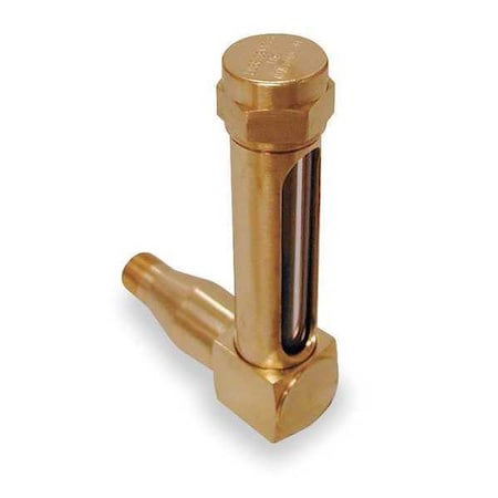 Vented Oil Gauges, 5.92 in H, Brass, NPTF MPN:G261-3