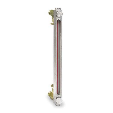 Closed Circuit Liquid Level Gauge, Needle Valve, 12 in, 1/2 NPTF MPN:G608-12-A-1-4