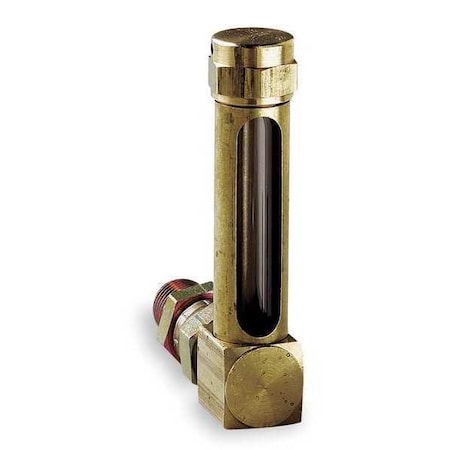 Vented Oil Gauges, 5.67 in H, Brass, NPTF MPN:G657-2
