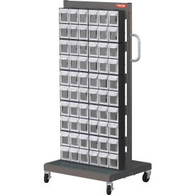 Shuter 1010545 Flip Out Bin Mobile Parts Cart - Double Sided with 120 Bins 1010545
