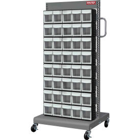 Shuter 1010546 Flip Out Bin Mobile Parts Cart - Single Sided with 40 Bins 1010546