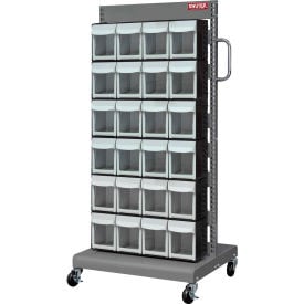 Shuter 1010548 Flip Out Bin Mobile Parts Cart - Single Sided with 24 Bins 1010548