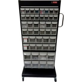 Shuter® Part Cart Double Sided w/ 92 Bins 1200 lb. Capacity 22