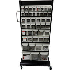 Shuter® Part Cart Double Sided w/ 90 Bins 1200 lb. Capacity 22
