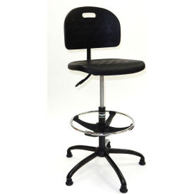 ShopSol Polyurethane Drafting Stool - Black 1010275
