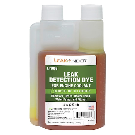 UV Leak Detection Dye, 8 oz. Size MPN:LF3008