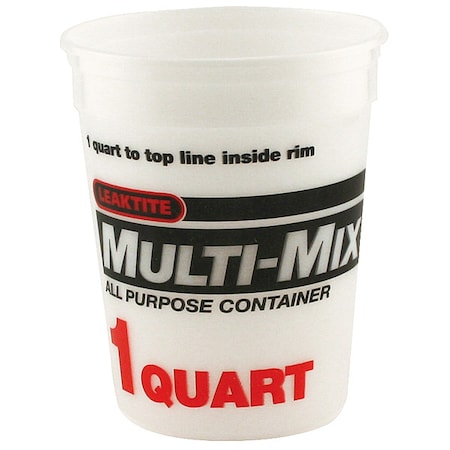 Paint Mix and Measure Container, 1 qt Capacity, HDPE, 24 PK MPN:1044500