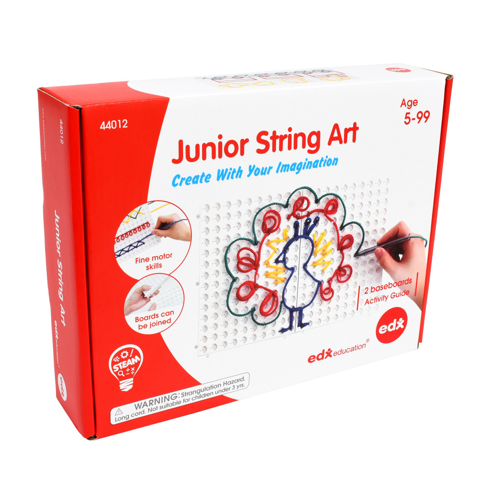 Edx Education Junior String Art Pack, Pack of 12 Pieces MPN:CTU44012