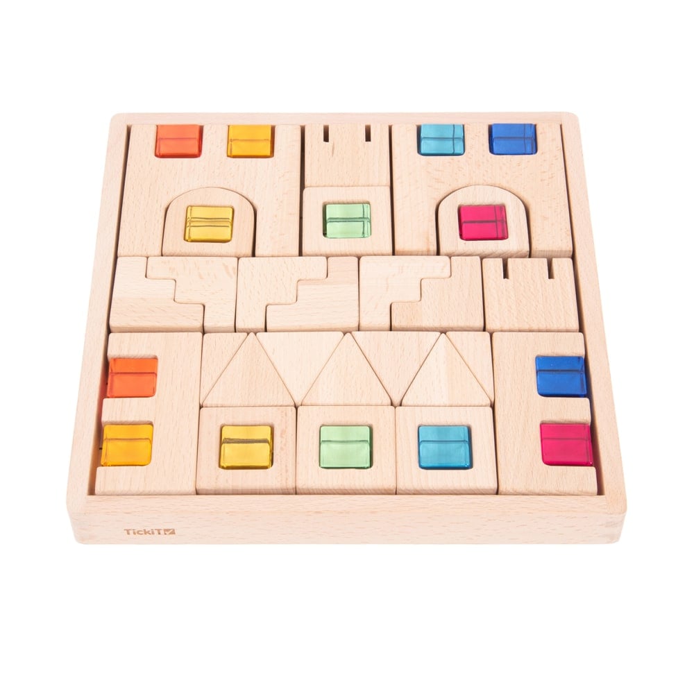 Tickit Wooden Building Gem Blocks, 39 Pieces MPN:CTU73546