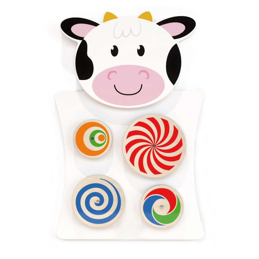 Learning Advantage Activity Wall Panel, Toddler Activity Center, 14.25inL x 21.75inH x 1.25inD, Cow MPN:CTU50677