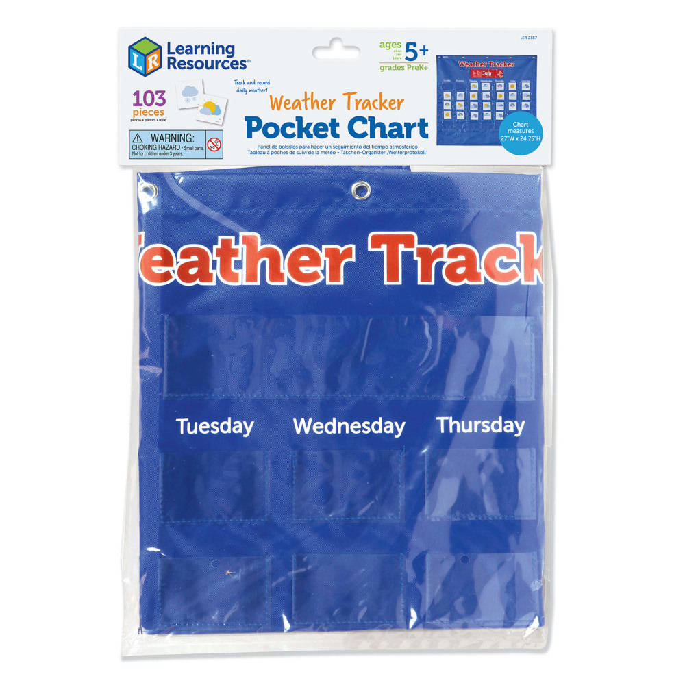Learning Resources Weather Tracker Pocket Chart, Multicolor MPN:LER2387