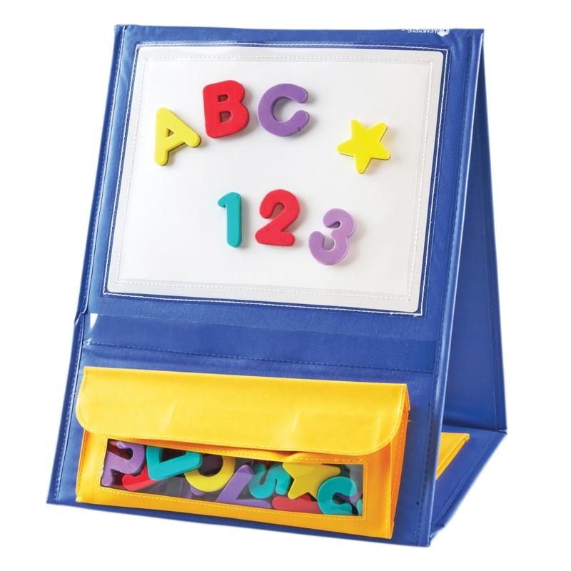 Learning Resources Double-Sided Magnetic Tabletop Pocket Chart, 4inH x 12 1/4inW x 14 3/4inD, Multicolor, Kindergarten - Grade 2 MPN:LER7191