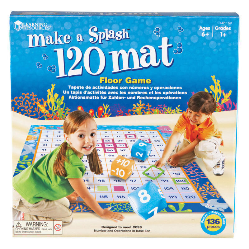 Learning Resources Make A Splash 120 Mat, 48in x 56in, Grades 1-9 MPN:LER1772
