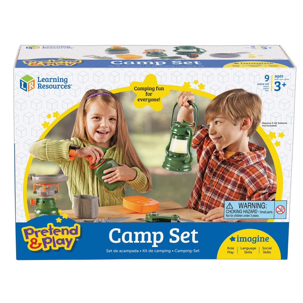 Learning Resources Pretend & Play Camp Set, Green/Gray/Gold MPN:LER2653